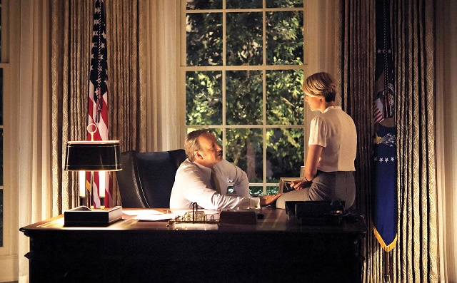 Francis (Kevin Spacey) y Claire (Robin Wright) en la Casa Blanca.