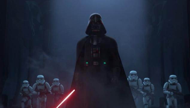 Vader, el villano, es el más adulto, racional y crítico de la serie